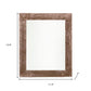 10" x 10" Brown Solid Wood Tabletop Picture Frame