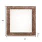 6" x 6" Brown Solid Wood Tabletop Picture Frame