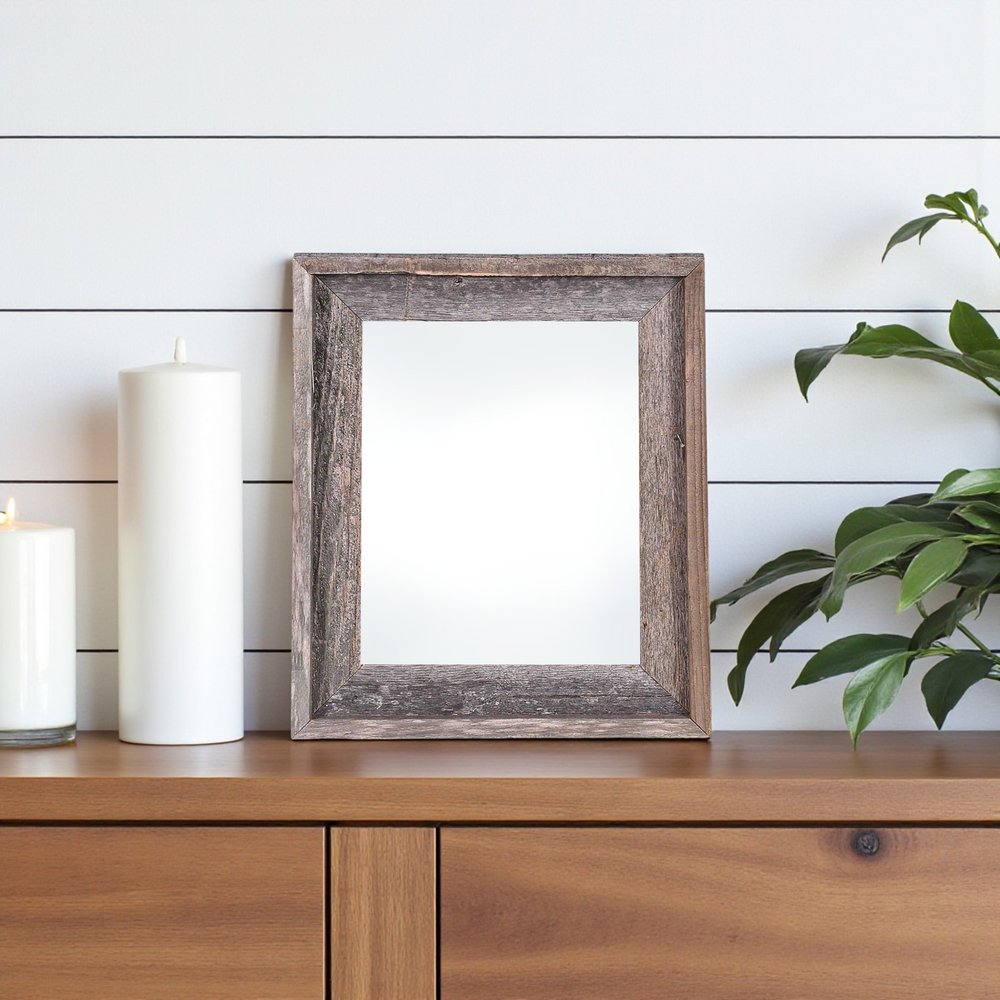 4" x 6" Gray Solid Wood Tabletop Picture Frame