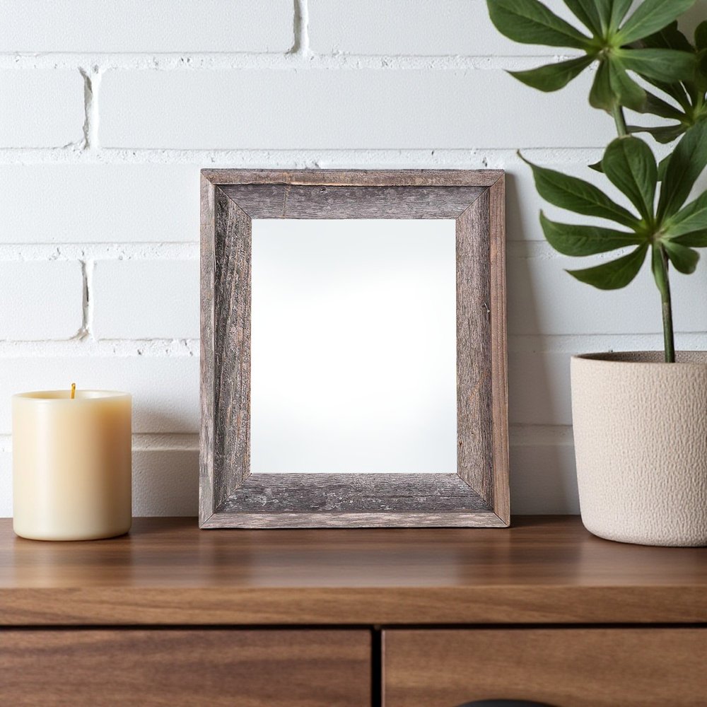 5" x 7" Gray Solid Wood Tabletop Picture Frame