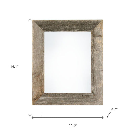 8.5" x 11" Gray Solid Wood Tabletop Picture Frame