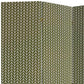 71" Green Fabric Folding Three Panel Screen Room Divider