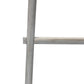 59" Gray Five Step Rustic Weathered Grey Wood Ladder Shelf