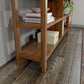 Brown Solid Wood Double Bookcase