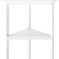 White Solid Wood Corner Bookcase