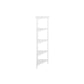 White Solid Wood Corner Bookcase