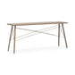 66" Brown Solid Wood Console Table