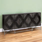 72" Black Solid Wood Sideboard with Four Doors