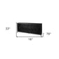16" Black Iron Sideboard with Four Glass Doors
