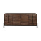72" Brown Solid Wood Six Drawer Sideboard with Two Doors