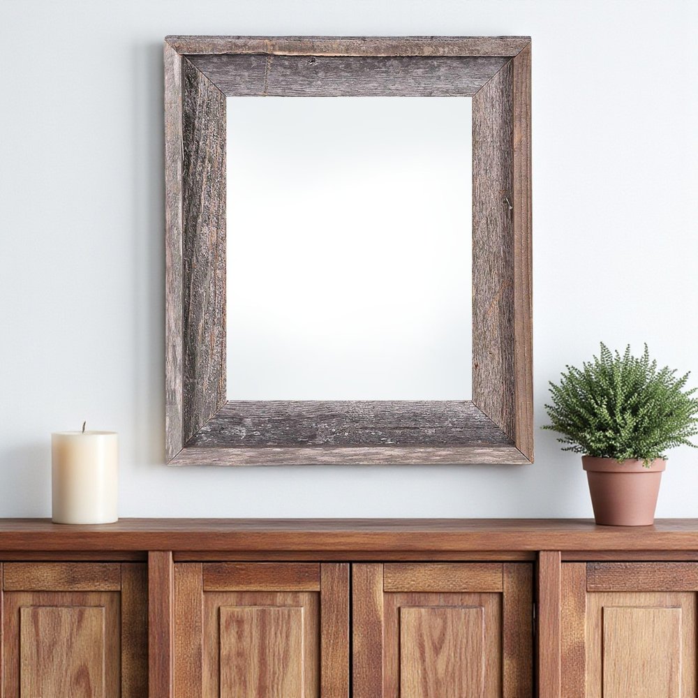 24" x 36" Gray Solid Wood Hanging Picture Frame