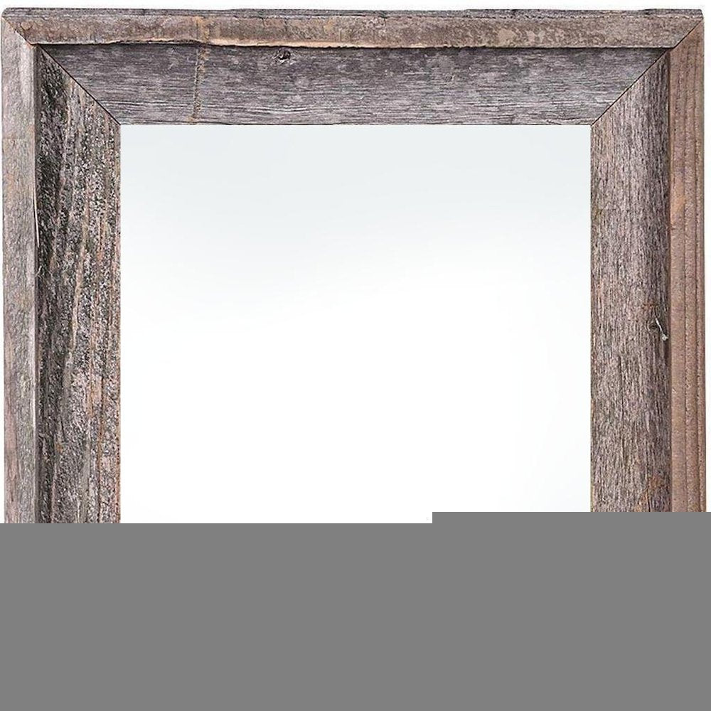 22" x 28" Gray Solid Wood Hanging Picture Frame