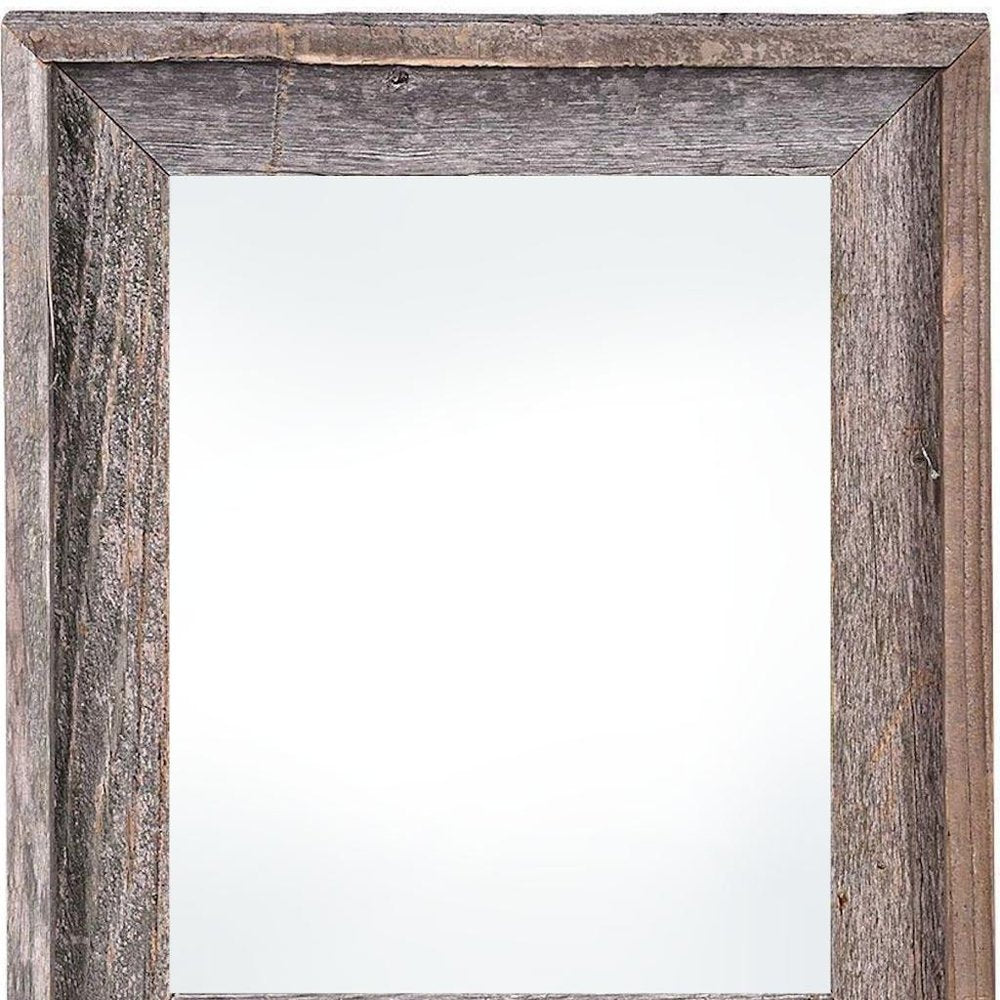 18" x 24" Gray Solid Wood Hanging Picture Frame