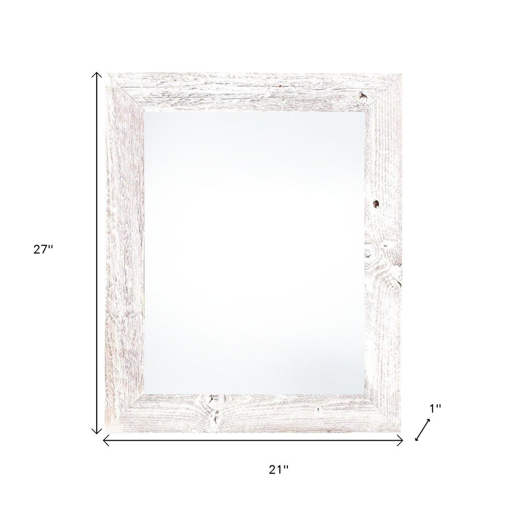 18" x 24" White Solid Wood Hanging Picture Frame