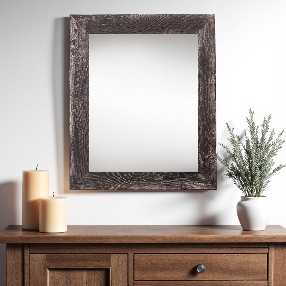 24" x 36" Black Solid Wood Hanging Picture Frame