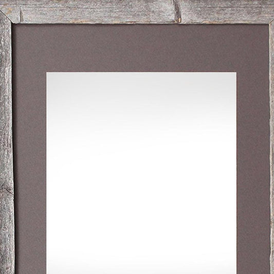 16" x 20" Gray Distressed Solid Wood Hanging Picture Frame