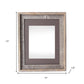 16" x 20" Gray Distressed Solid Wood Hanging Picture Frame
