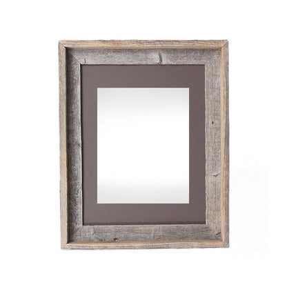 16" x 20" Gray Distressed Solid Wood Hanging Picture Frame