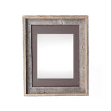 16" x 20" Gray Distressed Solid Wood Hanging Picture Frame