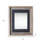 16" x 20" Black Solid Wood Hanging Picture Frame