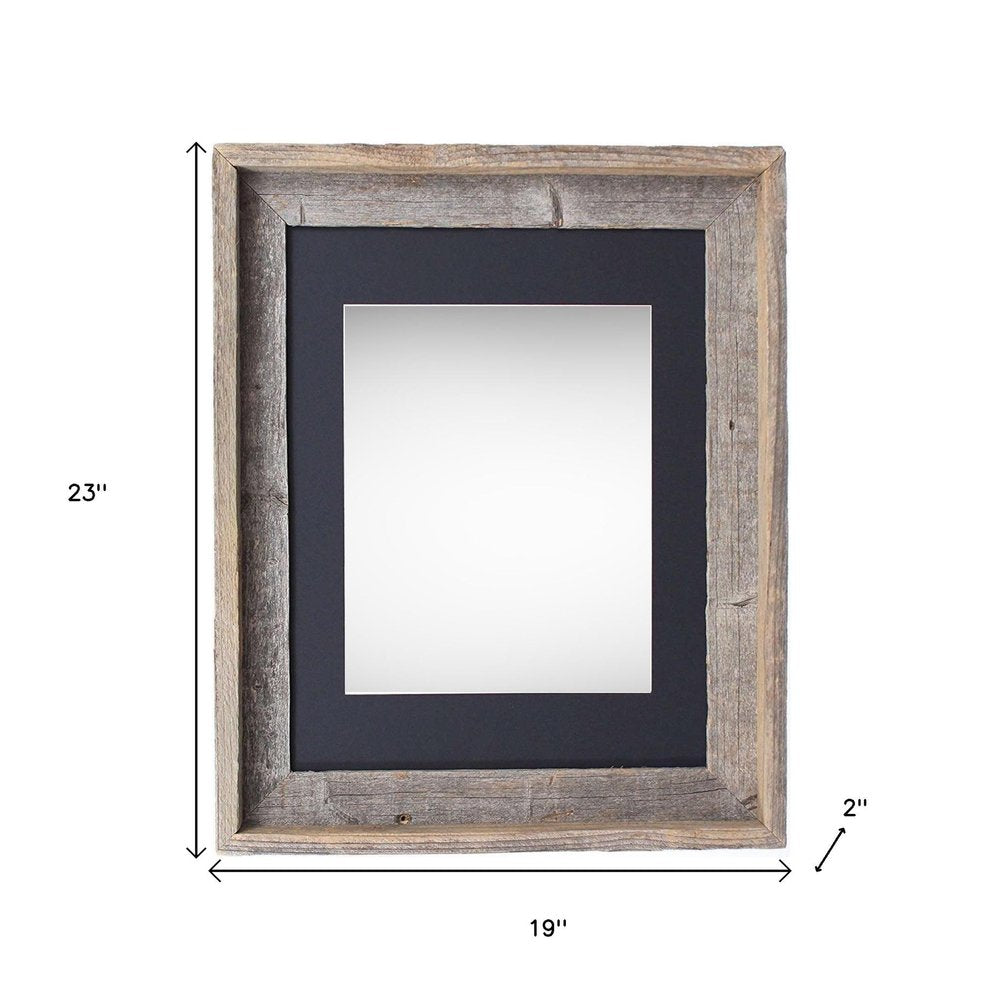 16" x 20" Black Solid Wood Hanging Picture Frame