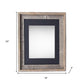 16" x 20" Black Solid Wood Hanging Picture Frame