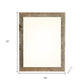 16" x 20" Gray Solid Wood Hanging Picture Frame