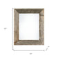 14" x 18" Gray Solid Wood Hanging Picture Frame