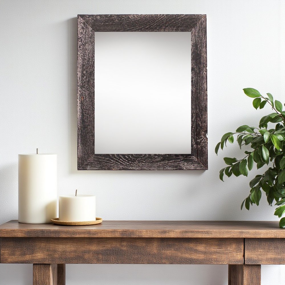 13" x 19" Black Solid Wood Hanging Picture Frame