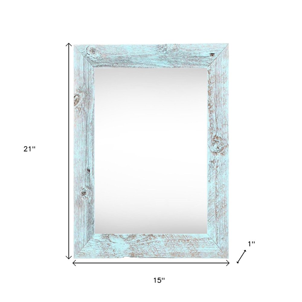 11" x 17" Blue Solid Wood Hanging Picture Frame