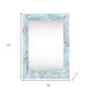 11" x 17" Blue Solid Wood Hanging Picture Frame