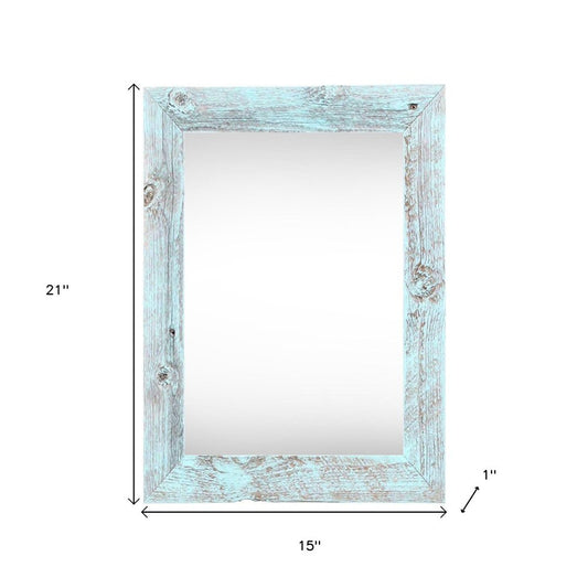 11" x 17" Blue Solid Wood Hanging Picture Frame