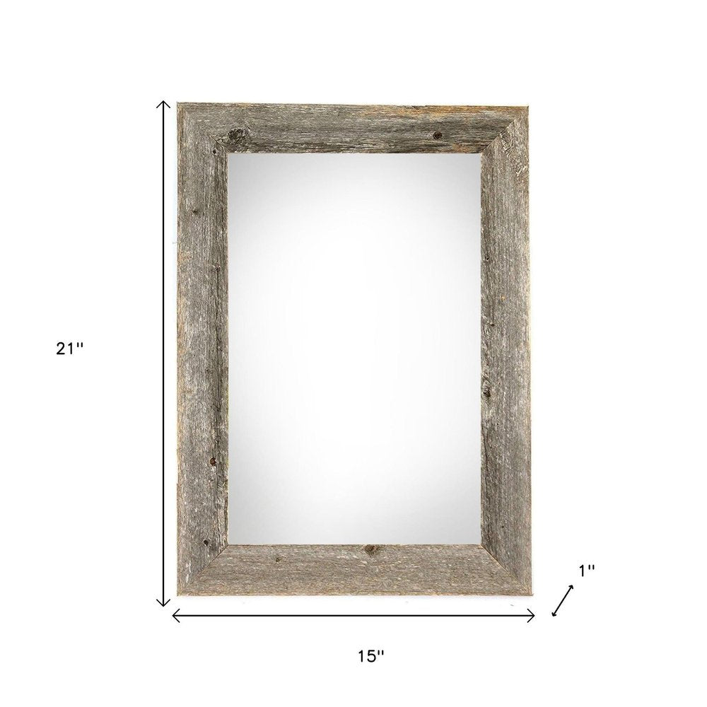 11" x 17" Gray Solid Wood Hanging Picture Frame
