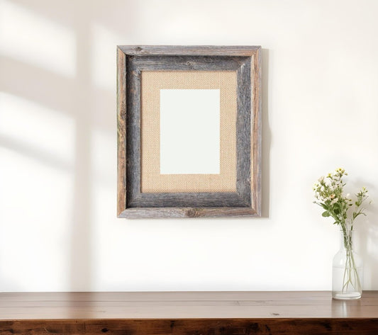 11" x 14" Brown Solid Wood Hanging Picture Frame