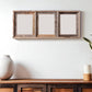 8" x 10" Gray Distressed Solid Wood Hanging Picture Frame
