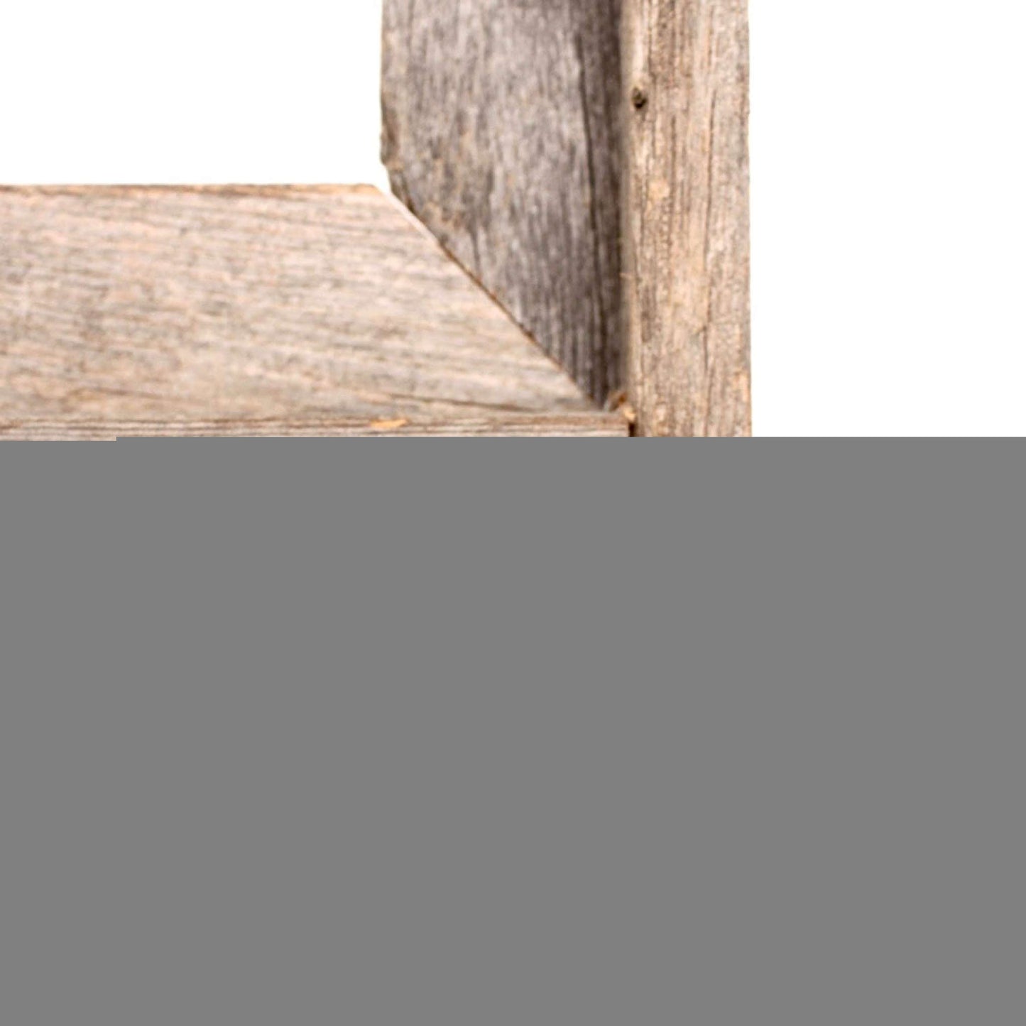 8" x 10" Gray Distressed Solid Wood Hanging Picture Frame