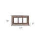 5" x 7" Gray Solid Wood Hanging Picture Frame with Mat