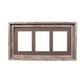 5" x 7" Gray Solid Wood Hanging Picture Frame with Mat