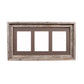 5" x 7" Gray Solid Wood Hanging Picture Frame with Mat