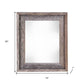 11" x 17" Gray Solid Wood Hanging Picture Frame