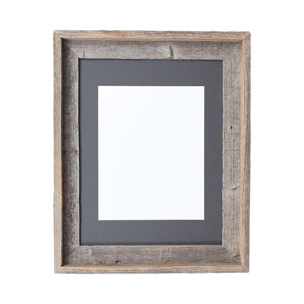 11" x 14" Gray Solid Wood Hanging Picture Frame