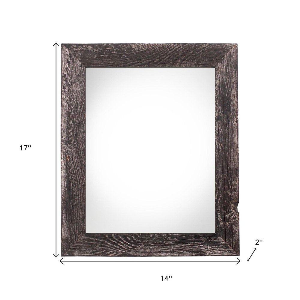 11" x 14" Black Solid Wood Hanging Picture Frame