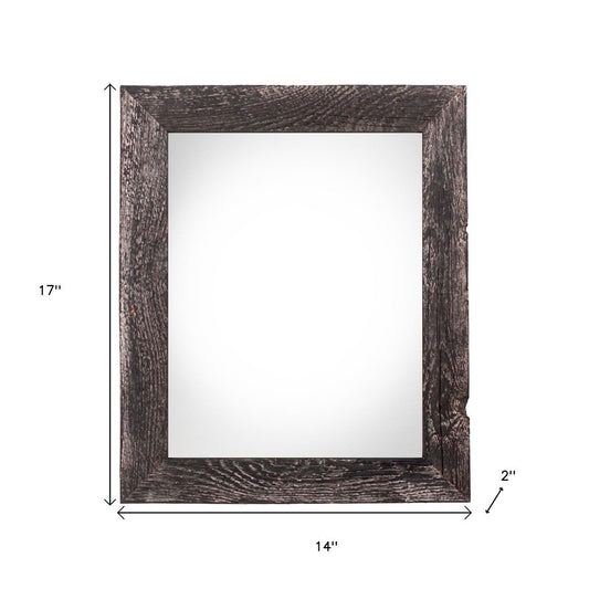 11" x 14" Black Solid Wood Hanging Picture Frame