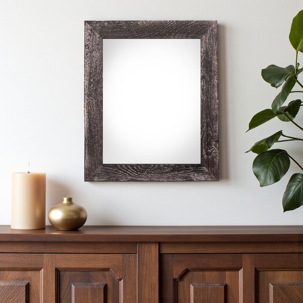 11" x 14" Black Solid Wood Hanging Picture Frame