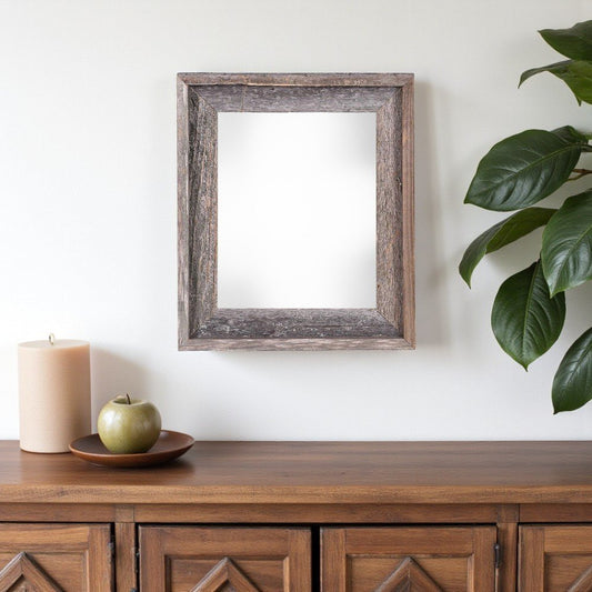 11" x 14" Gray Solid Wood Hanging Picture Frame