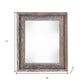 11" x 14" Gray Solid Wood Hanging Picture Frame