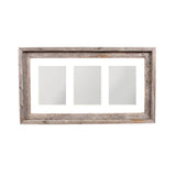 5" x 7" Natural Distressed Reclaimed Wood Hanging Picture Frame with Mat