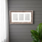 5" x 7" Natural Distressed Reclaimed Wood Hanging Picture Frame with Mat