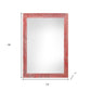 11" x 17" Red Solid Wood Hanging Picture Frame
