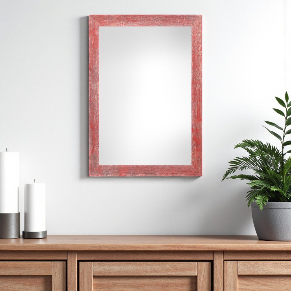 11" x 17" Red Solid Wood Hanging Picture Frame